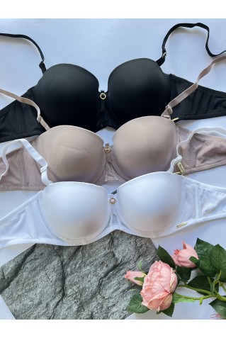 Бюстгальтер балконет на тонкому поролоні WeiyeSi 2348